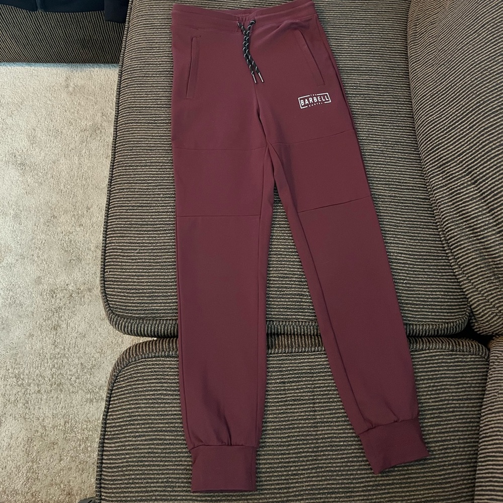 Burgundy Track Joggers - Women's Athletic Joggers